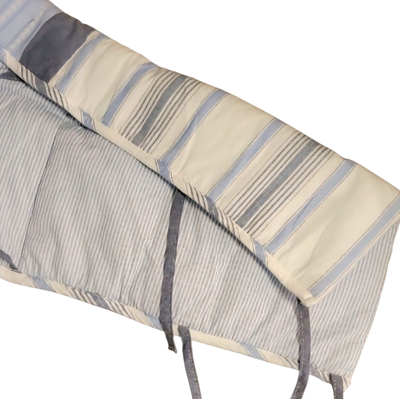 Levtex Boho Bay Blue & White Ocean - Sea Life - Whale Baby Crib Rail Guard - Picture 6 of 17